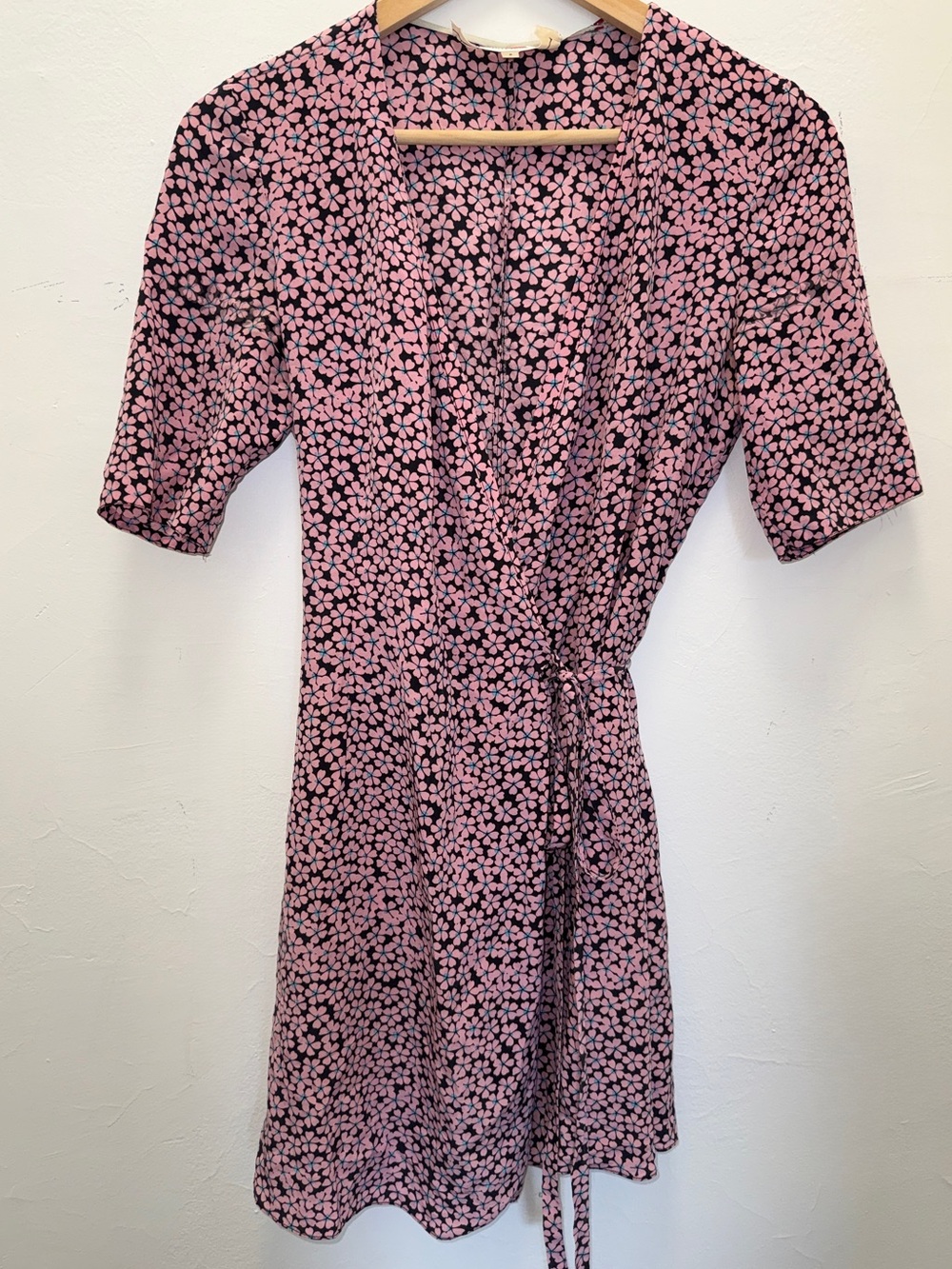 Diane Von Furstenberg Floral Wrap Mini Dress | Size 2